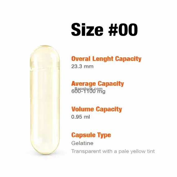 Empty Capsule Shells Gelatine #00