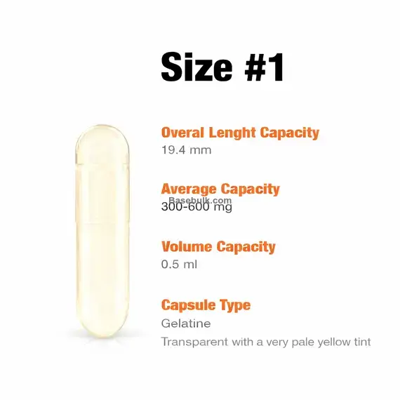 Empty Capsule Shells Gelatine #1, additional product image