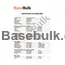 Dandelion Root Powder specification sheet with analysis and packaging details