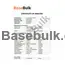 L-Lysine Hydrochloride specification sheet with assay and microbiological analysis