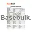 Konjac Glucomannan powder specification sheet showing 95% assay analysis