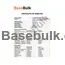 Calcium carbonate DC type 140 H specification and analysis sheet RM0000311