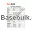 Xanthan gum specification sheet with analysis and microbiological test results