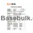 Fibregum B physical and chemical characteristics specification sheet