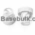 White plastic cap for effervescent tablet tubes with silica gel desiccant