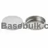 38 mm silver smooth metal cap
