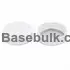 38 mm white ribbed plastic cap with induction heat seal liner