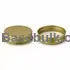 45 mm gold ribbed metal cap with induction heat seal liner