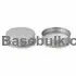 38 mm silver ribbed metal cap with induction heat seal liner