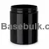 750 ml black HDPE wide-mouth jar with 100 mm neck, without cap