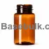 100 ml amber PET packer bottle with 38 mm neck, without cap