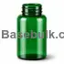 100 ml green PET packer bottle with 38 mm neck, without cap