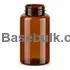 250 ml amber PET packer bottle with 45 mm neck, without cap
