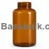 400 ml amber PET packer bottle with 45 mm neck, without cap