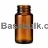 75 ml amber glass packer bottle with 38 mm neck, without cap