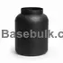 Wide-mouth jar 3000 ml black PET with 135 mm neck, without cap