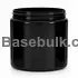 Wide-mouth jar 500 ml black PET with a 100 mm neck without cap